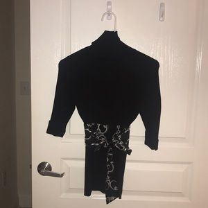 Small dressy black Bebe turtleneck